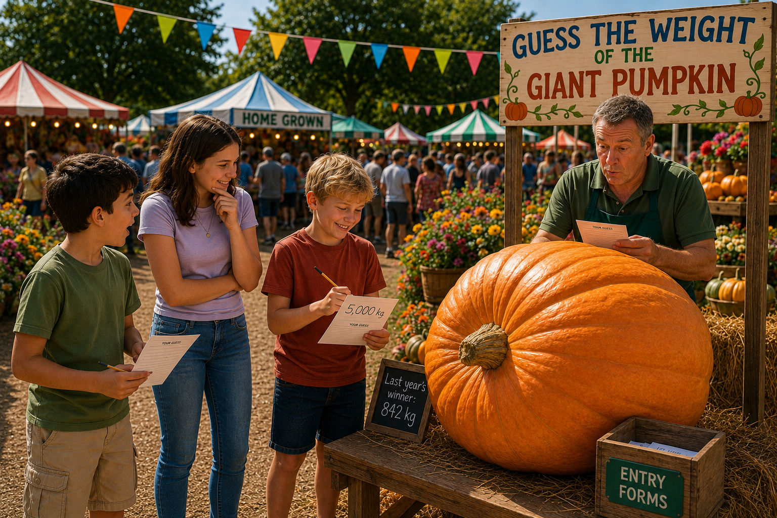 Guess the Weight of the Giant Pumpkin